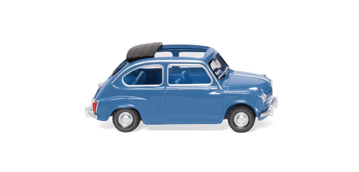 Wiking Fiat 600 Brilliant Blue 1955-64 WK009906