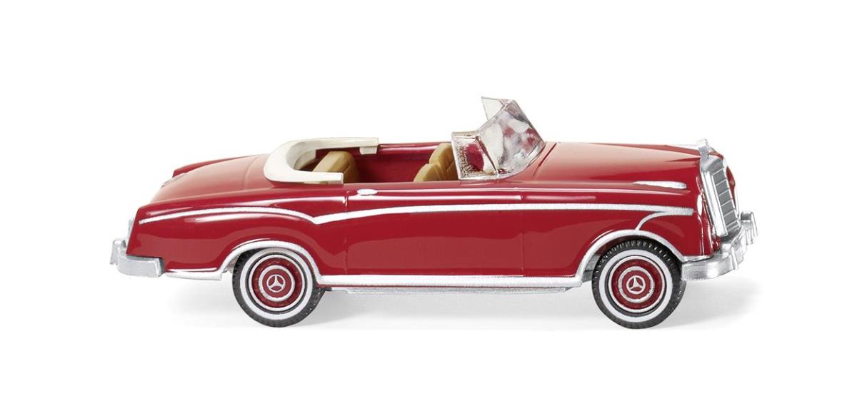 Wiking MB 220S Cabriolet Ruby Red 1958-60 WK014301