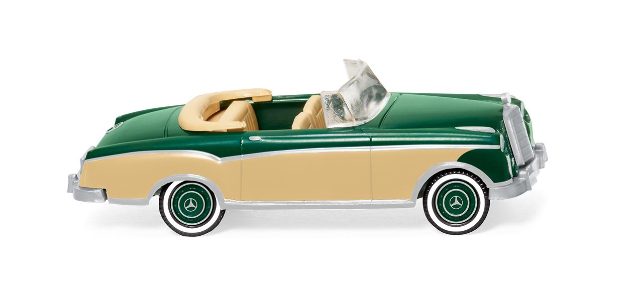 Wiking Mercedes Benz 220S Cabriolet Moss Green 1958-60 WK014302