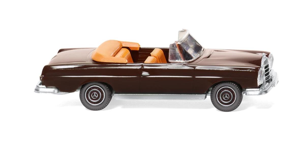 Wiking MB 280 SE Cabriolet Chocolate Brown 1967-71 WK015302