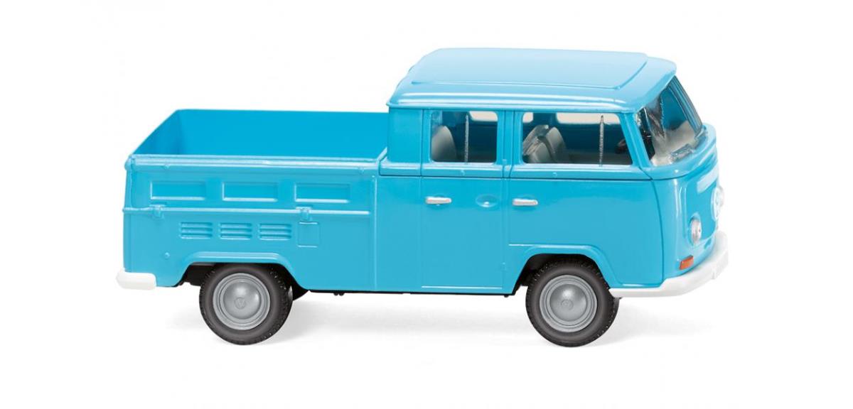 Wiking VW T2 Double Cabin Ice Blue 1967-71 WK031404