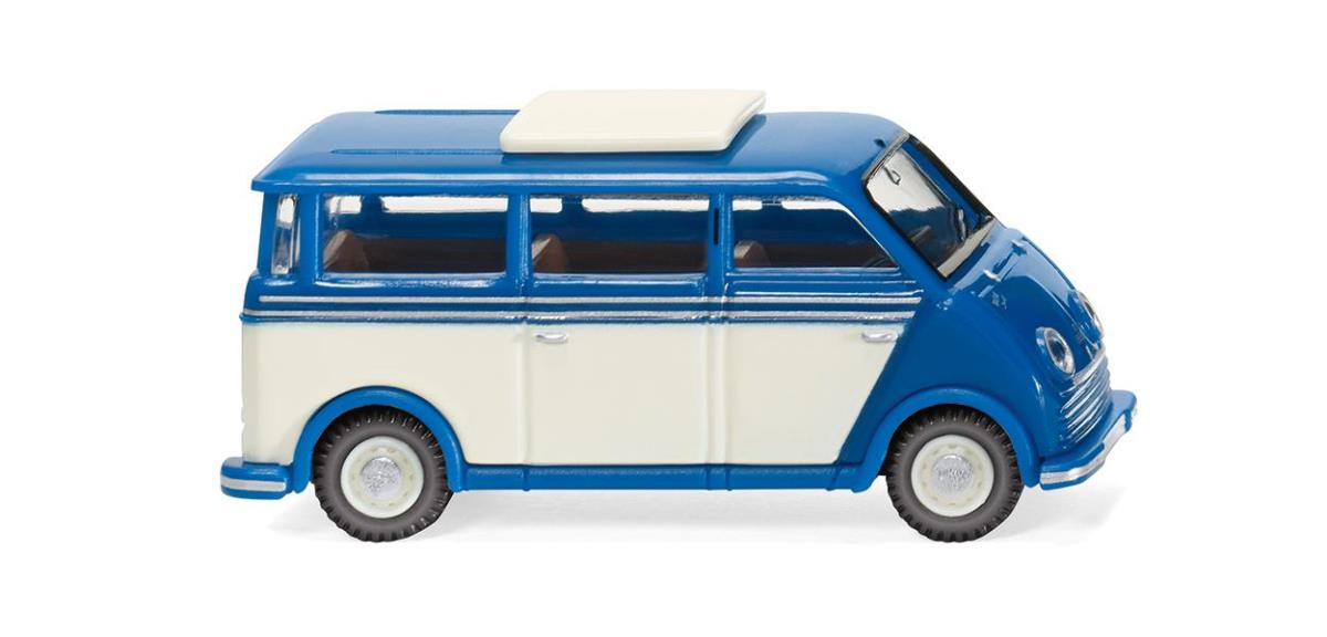 Wiking DKW Speedvan Bus Blue/Pearl White WK033402