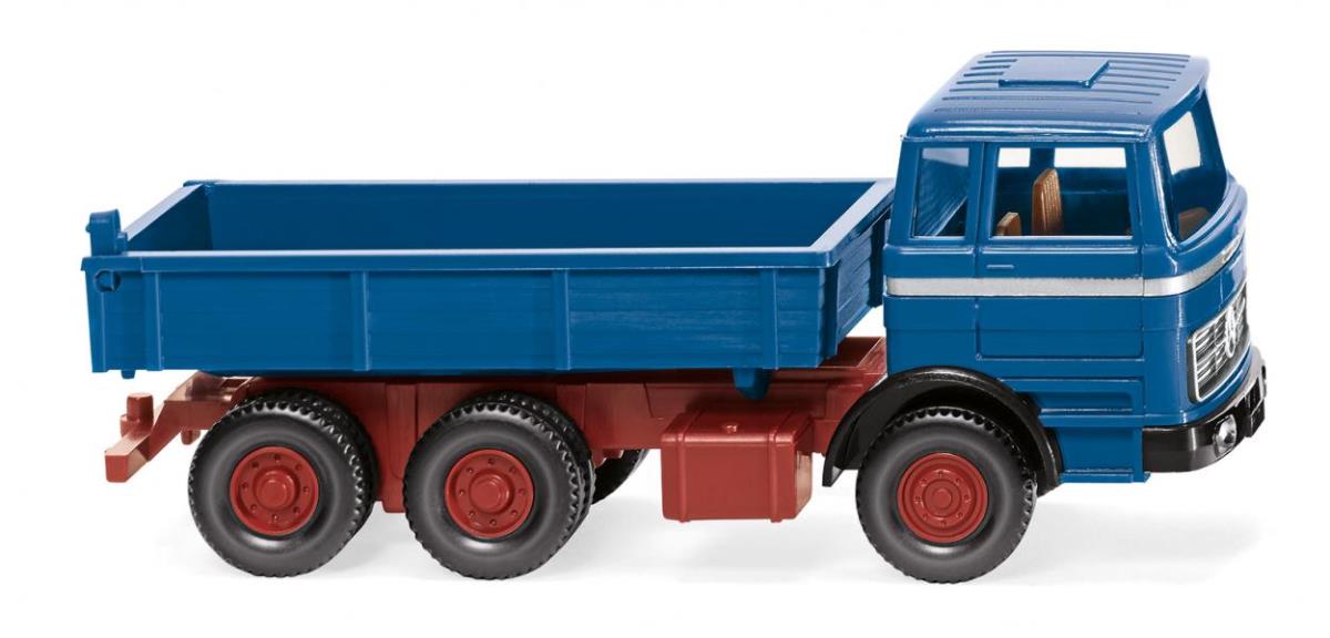 Wiking MB Flatbed Tipper Azure Blue 1971-74 WK042407