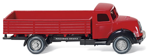 Wiking Magirus Sirius Flatbed Truck Red WK042601