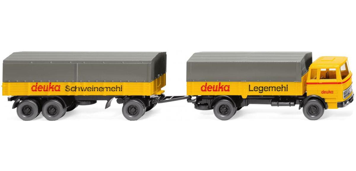 Wiking MB 1620 Flatbed Road Train Deuka WK043201