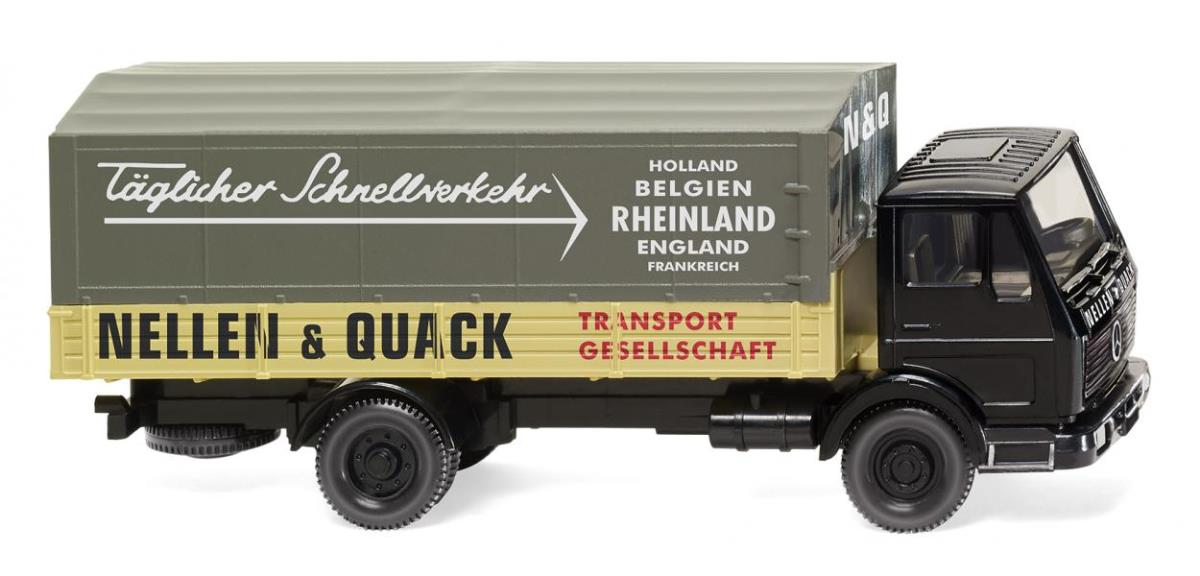 Wiking MB NG Flatbed Lorry Nellen &amp; Quack WK043702