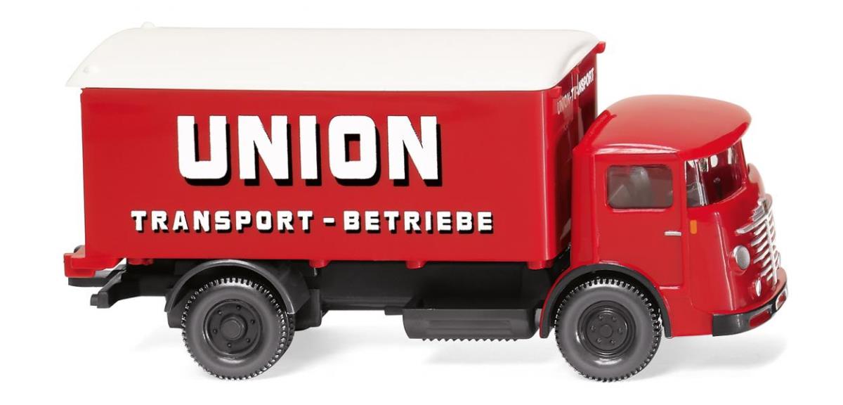 Wiking Bussing 4500 Box Truck Union Transport WK047603