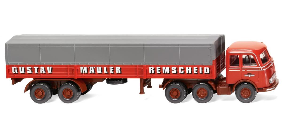 Wiking MB LPS333 Flatbed Tractor Trailer Gustav Mauler WK048804