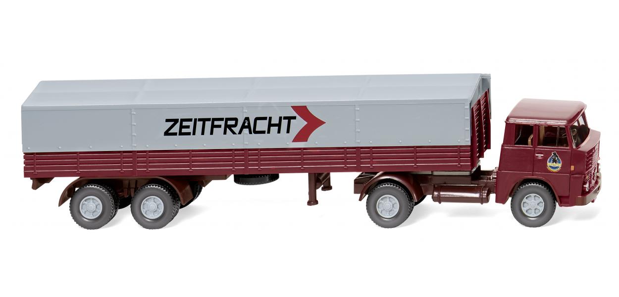 Wiking Henschel Zeitfracht Flatbed Tractor Trailer 1961-65 WK051407