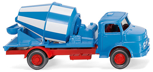 Wiking MB Short Bonnet Concrete Mixer Blue/White WK053202