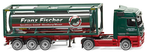 Wiking MB Actros 30' Container Truck Franz Fischer Spedition WK053603