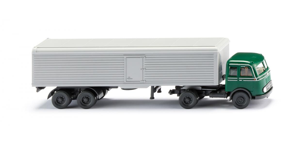 Wiking MB Pullman Semitrailer Box Truck Moss Green 1955-63 WK055601