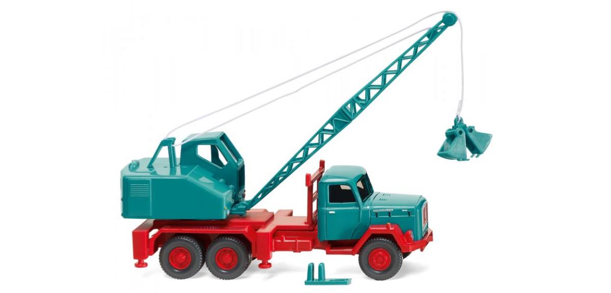 Wiking Magirus/Fuchs Crane Truck Water Blue WK066204