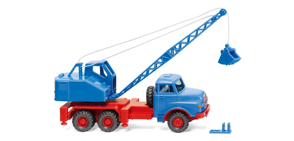 Wiking MAN/Fuchs Crane Truck Sky Blue WK066206