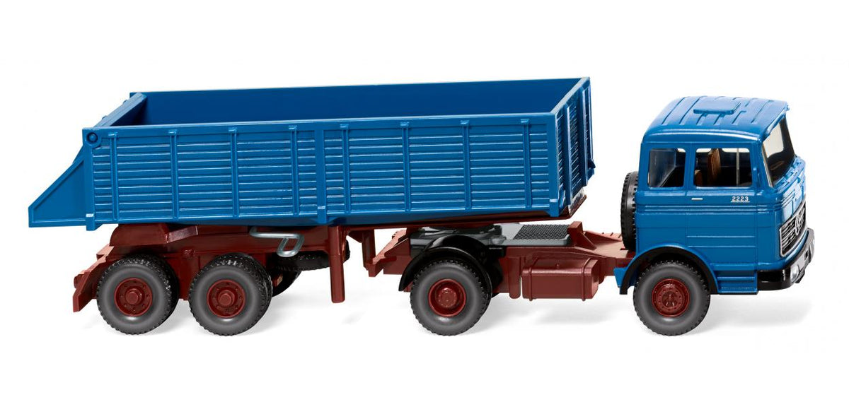 Wiking MB Rear Tipper Semi-Truck Blue 1968-71 WK067709