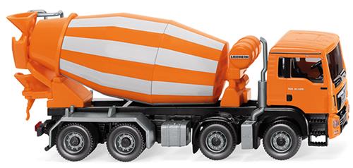 Wiking MAN TGS Euro 6/Liebherr Concrete Mixer Orange WK068148