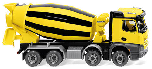 Wiking MB Arocs/Liebherr Cement Mixer Yellow/Black WK068149