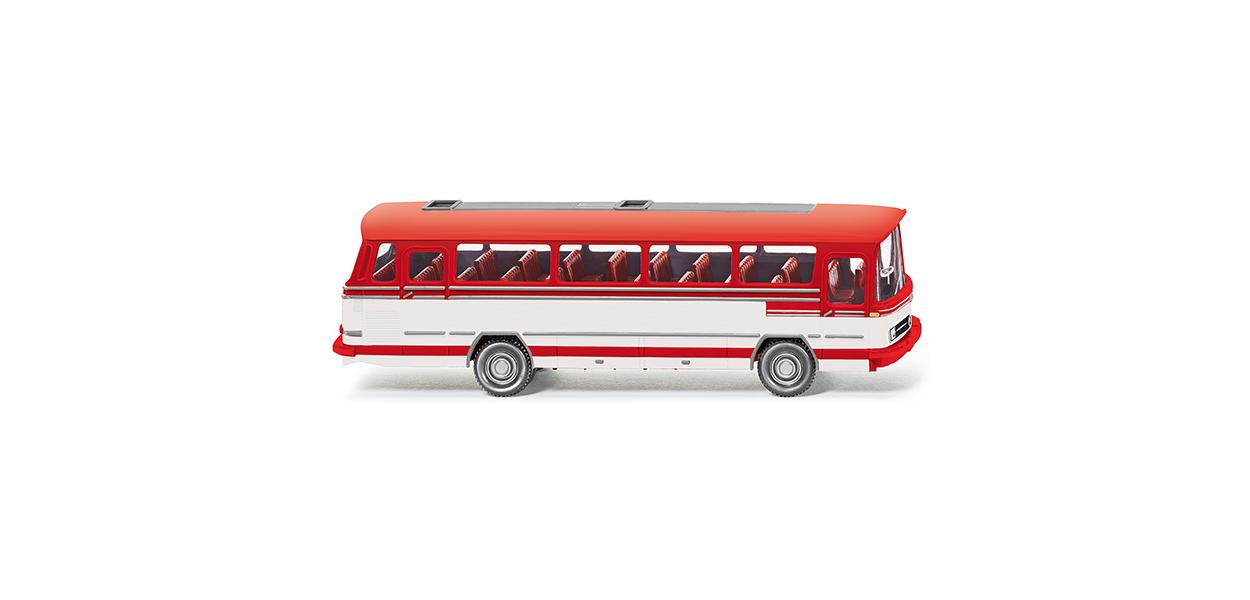 Wiking MB O 302 Tour Bus Traffic Red 1965-76 WK070902