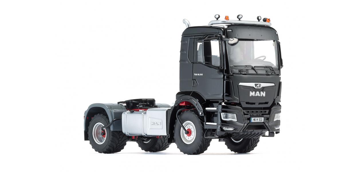 Wiking 1:32 MAN TGS 18.510 4x4 2 Axle Tractor Unit Black WK077651