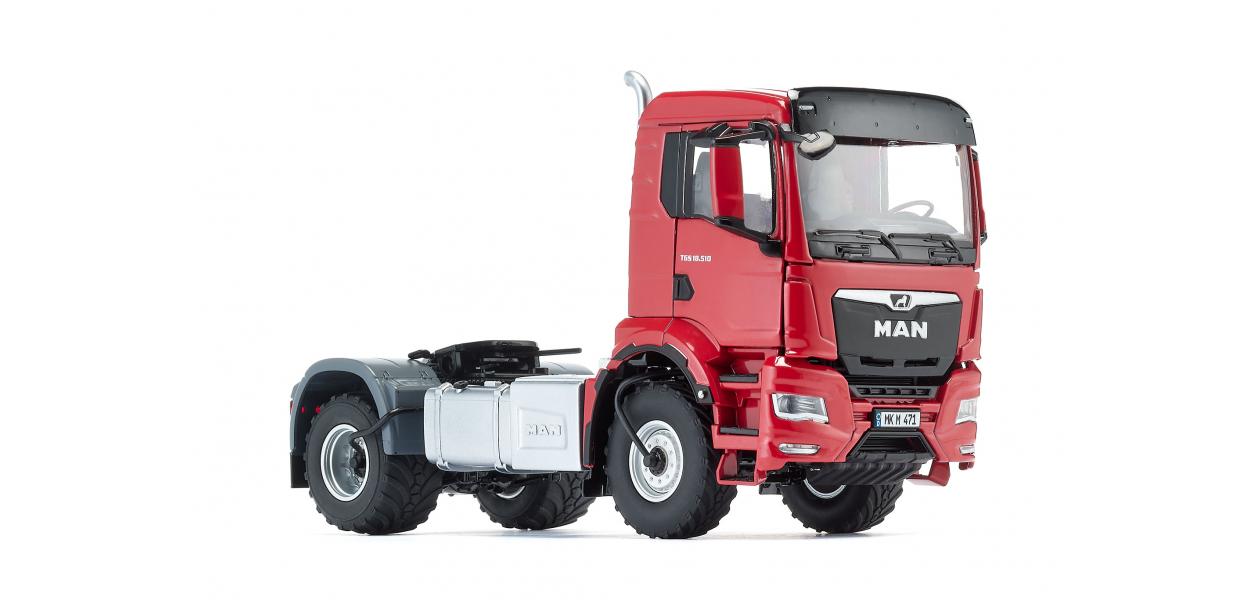 Wiking 1:32 MAN TGS 18.510 4x4 2 Axle Tractor Unit Red WK077653