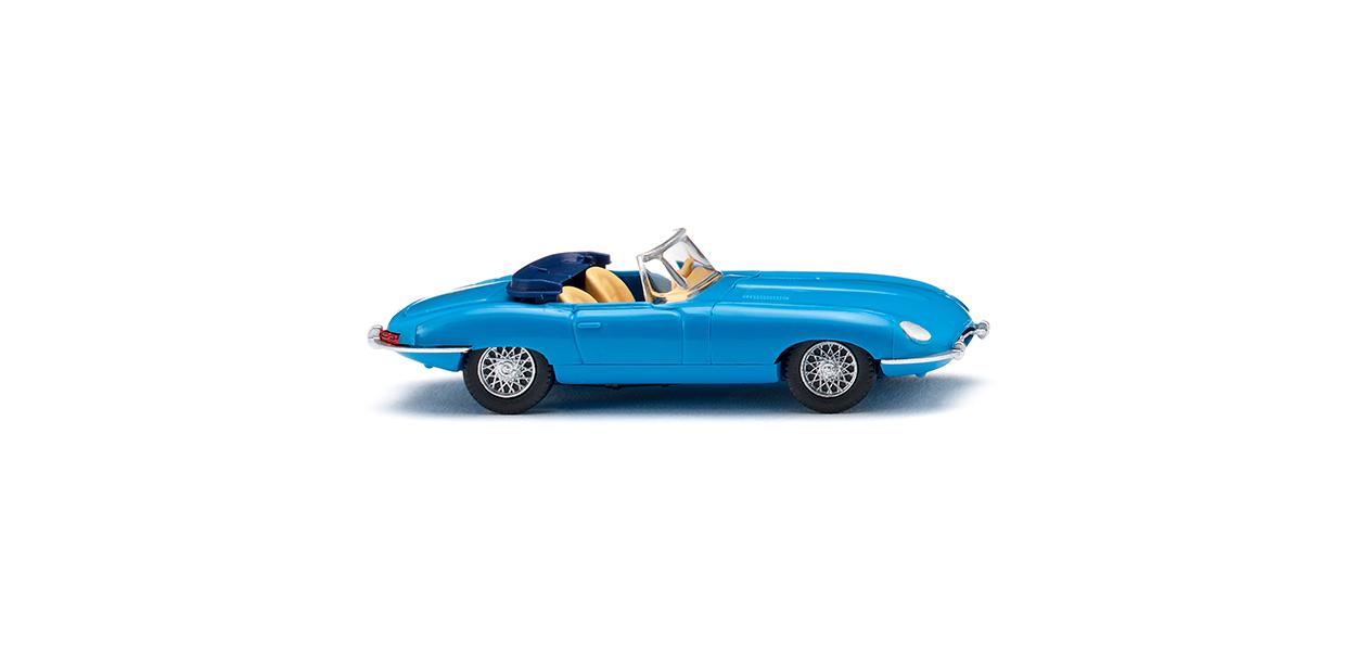 Wiking Jaguar E Type Roadster Blue 1961-67 WK081707