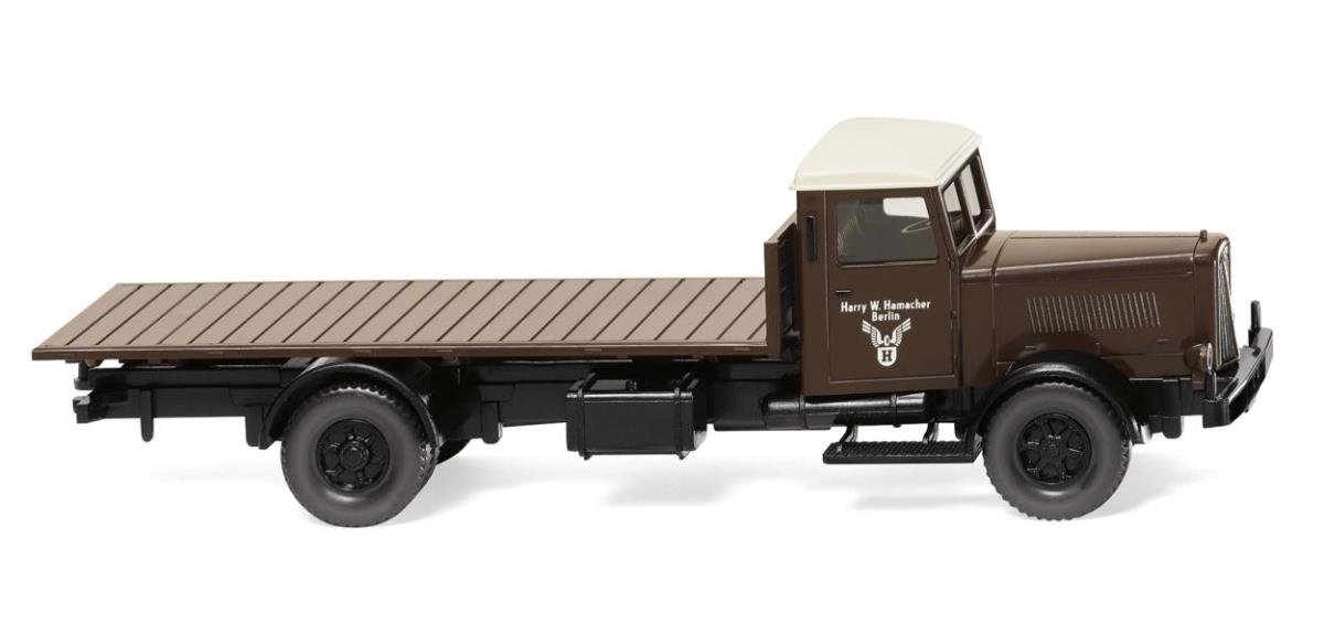 Wiking Hanomag Platform Flatbed Truck Spedition Hamacher 1948-49 WK084602