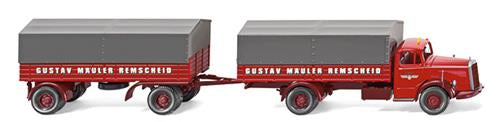 Wiking MB L6600 Spedition Gustav Mauler Flatbed Truck & Trailer WK085905