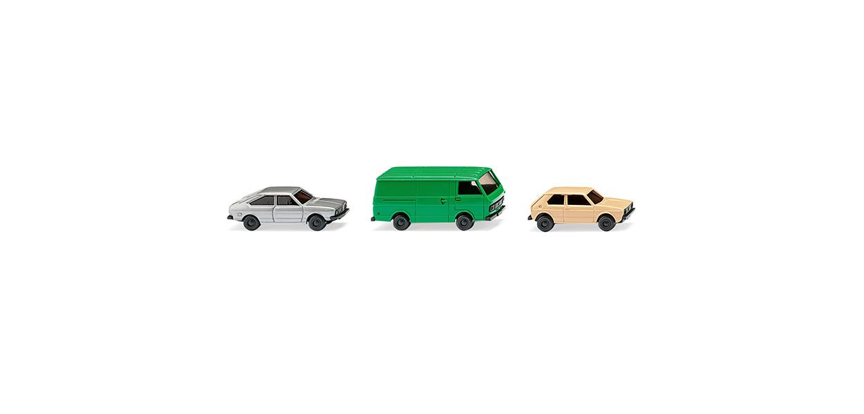 Wiking Cars (2) & Box Van Set 1973-77 WK091504