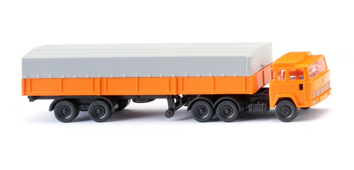 Wiking Magirus Tractor Trailer Orange WK095611