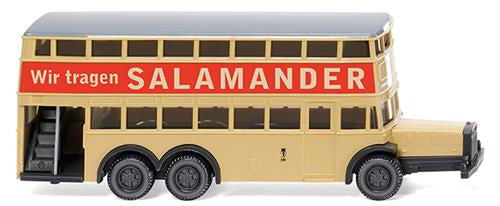 Wiking Berlin Double Decker Bus D38 Salamander WK097303