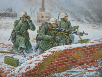 Ger. Machine-gun w/Crew (Winter Uniform)