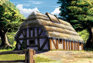 European thatched country house RR