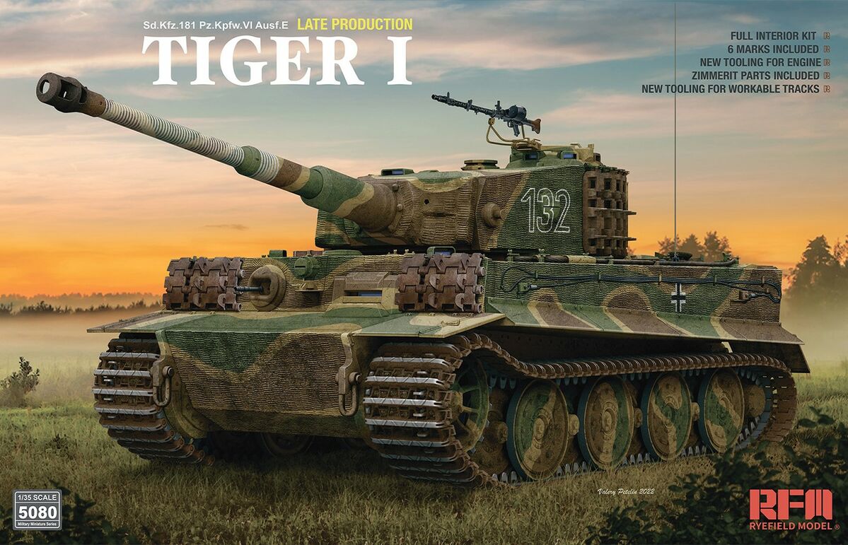 Rfm 1/35 Scale Tiger I Late Production 5080