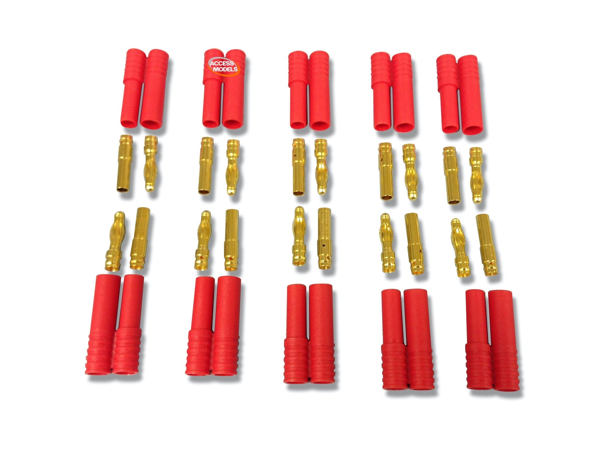 4.0mm Gold Connector Set 50prs O-Fs-Gc04/50 - Access Models