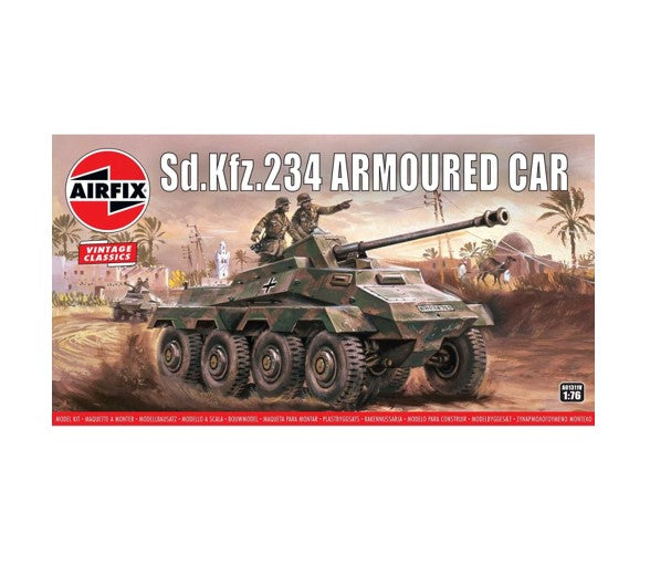 Airfix 1/76 Vintage Classic Tanks Sdkfz.234 Armoured Car A01311V