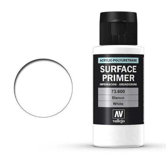 Vallejo Acrylic Polyurethane Surface Primer 60ml 73.600 White Access