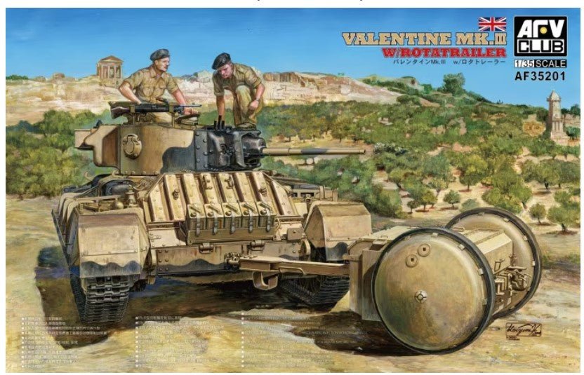 AFV Club 1/35 Valentine Mk.Iii With Rotatrailer Af35201