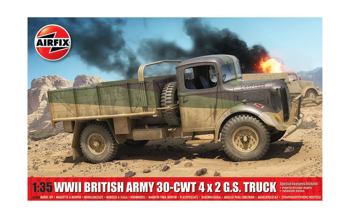 Airfix 1/35 WWII British Army 30-cwt 4x2 GS Truck A1380 - Access Models