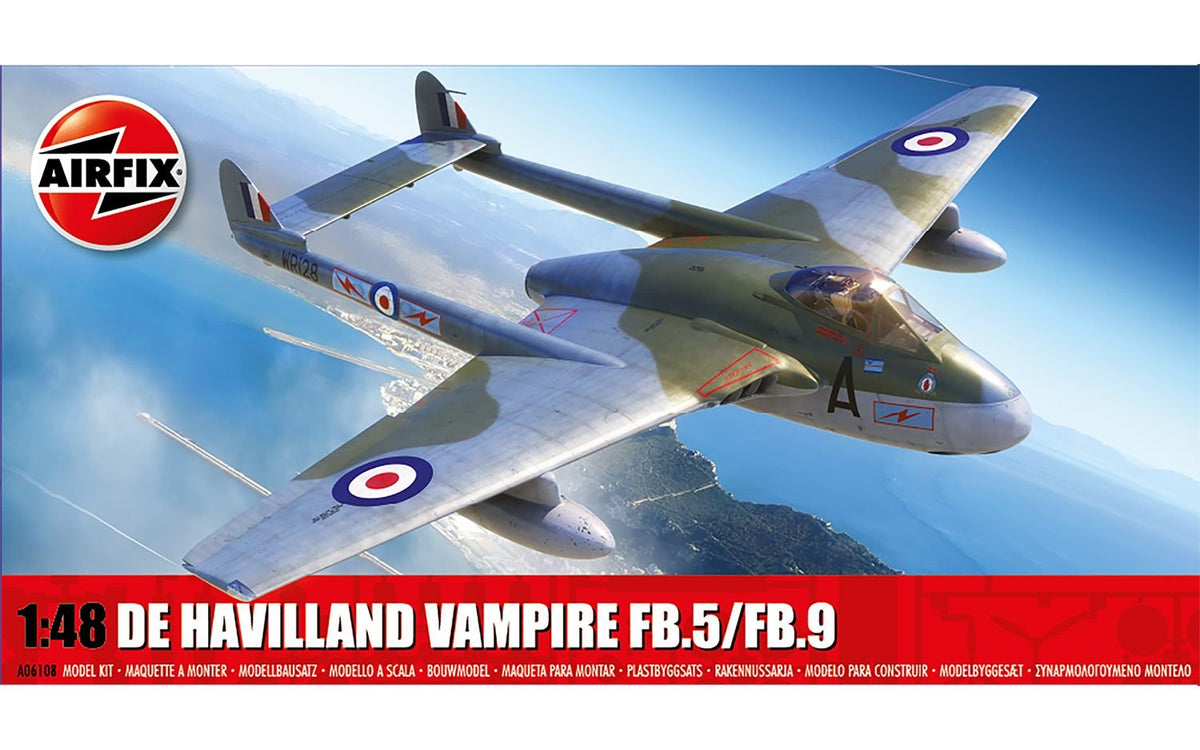 Airfix 1/48 De Havilland Vampire FB.5/FB.9 A06108 - Access Models