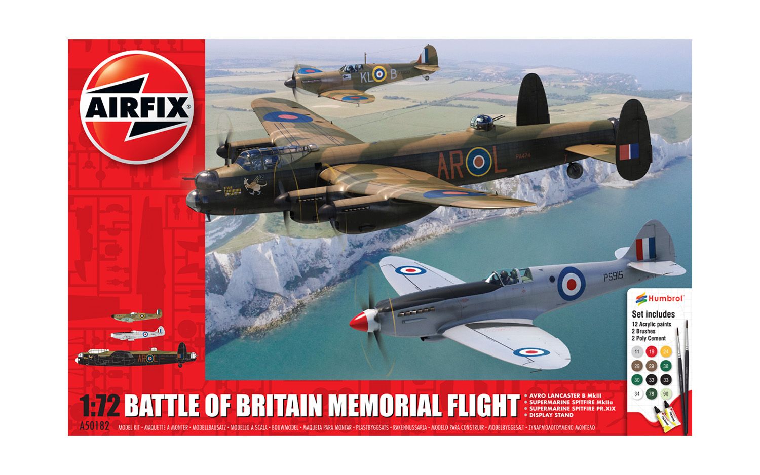 Airfix 1/72 Battle Of Britain Memorial Flight A50182 Model Kit - Access ...