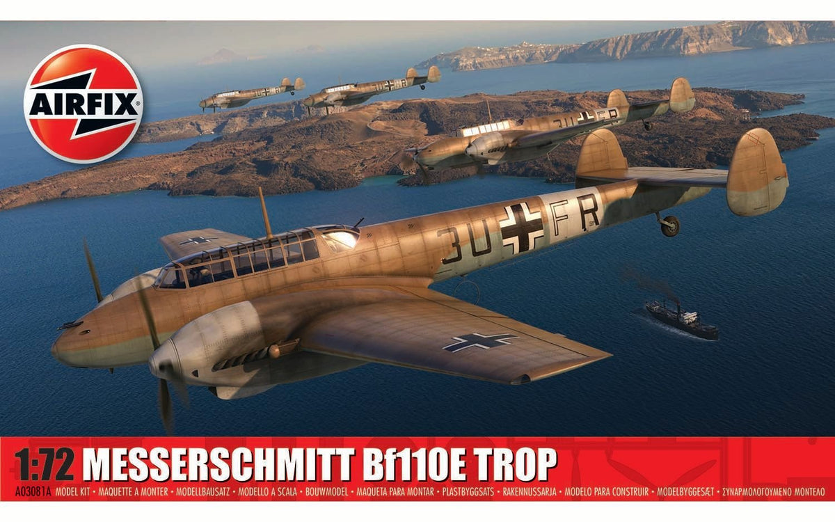 Airfix 1/72 Messerschmitt Bf110E/E-2 TROP A03081A - Access Models