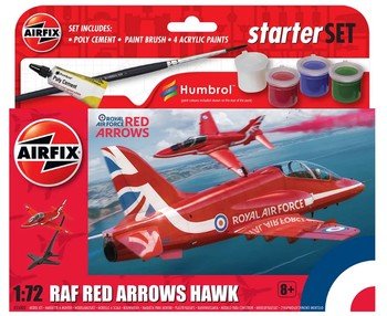Airfix 1/72 Starter Set Red Arrows Hawk A55002 - Access Models