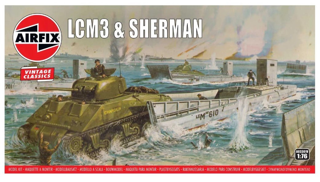 Airfix 1/76 Lcm And Sherman Tank A03301V - Access Models