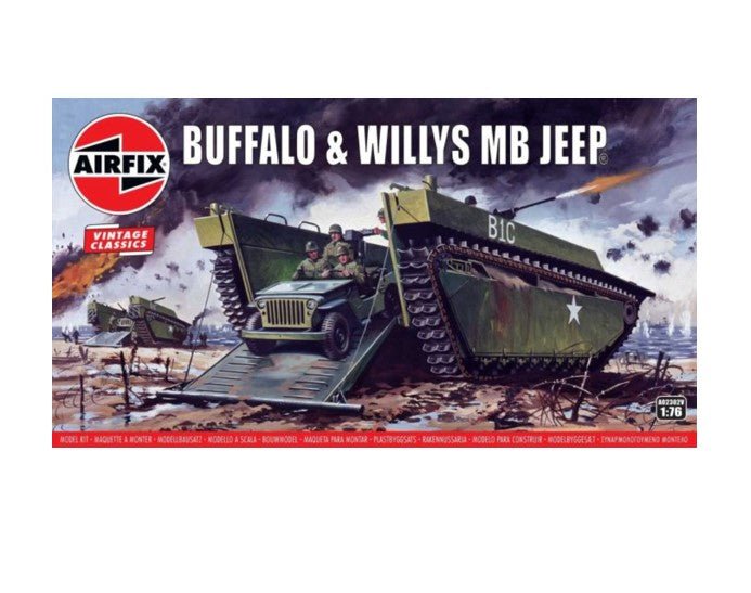 Airfix 1/76 Vintage Classics Buffalo & Willys Mb Jeep A02302v - Access Models