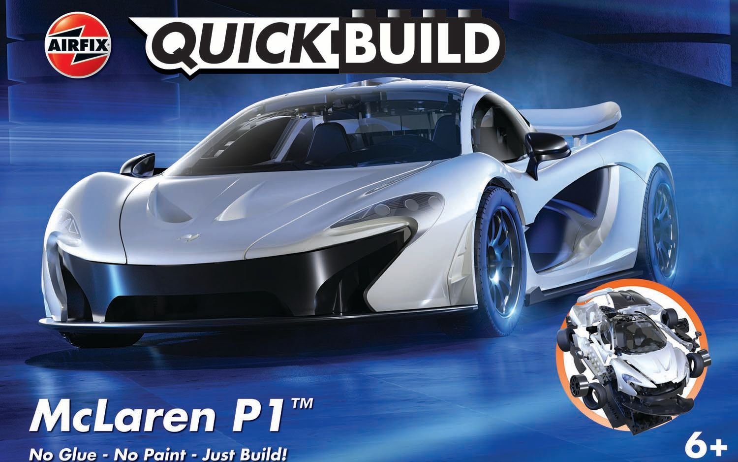 Airfix QUICKBUILD McLaren P1 - White J6028 - Access Models