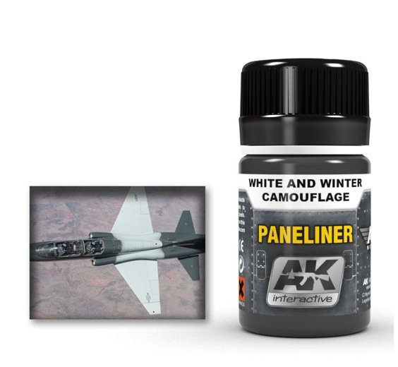 AK Interactive Paneliner 35ml -  White and Winter Camo AK02074