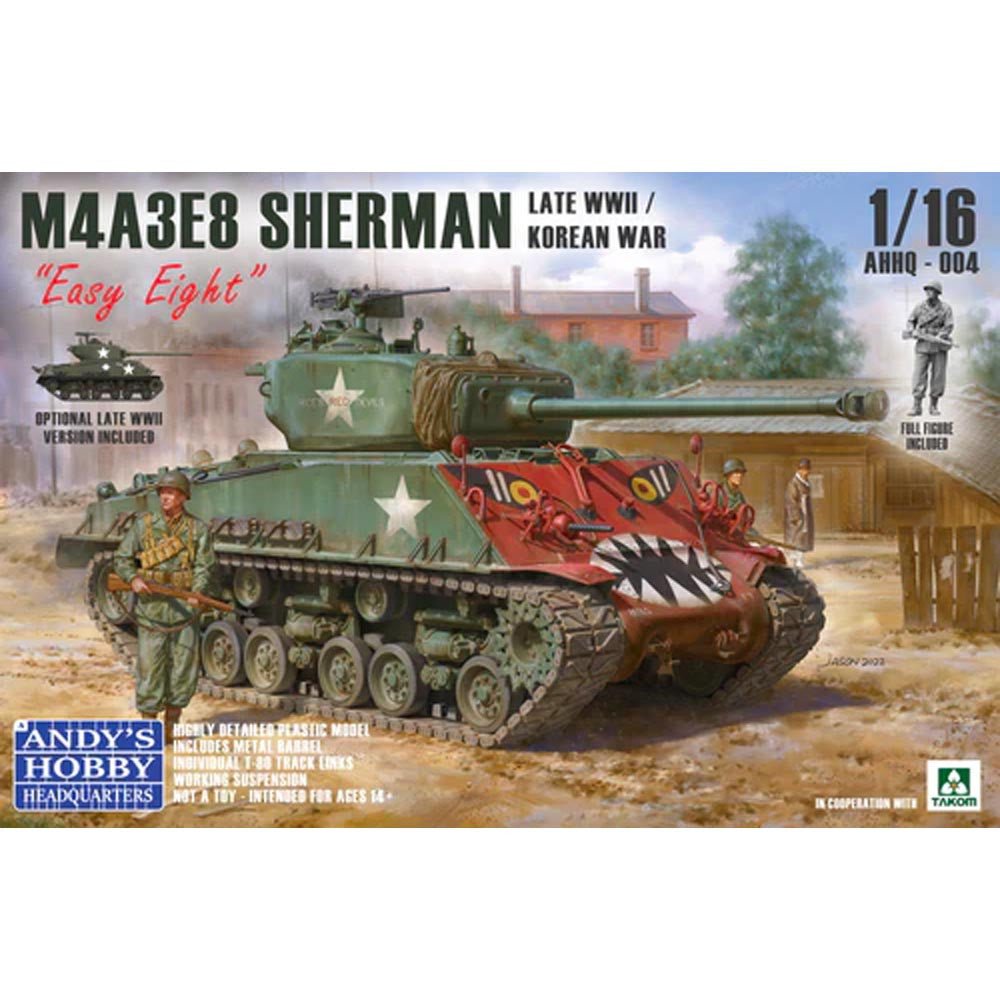 Andy's Hobby Headquarters 1/16 Sherman M4a3e8 Late Wwii & Korean War Ahhq004 - Access Models