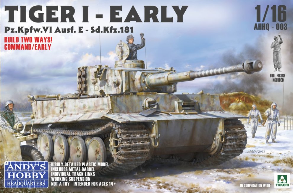 Andy's Hobby Headquarters 1/16 Tiger I Early Production 3 In 1 Kit Ahhq-003 - Access Models