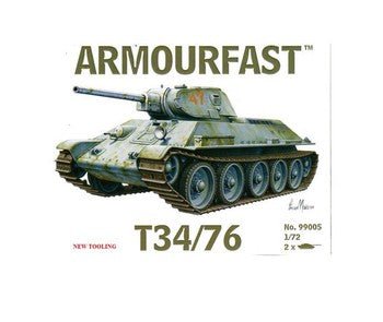 Armourfast 1/72 Russian T34/76mm Gun Model Kit 99005 - Access Models