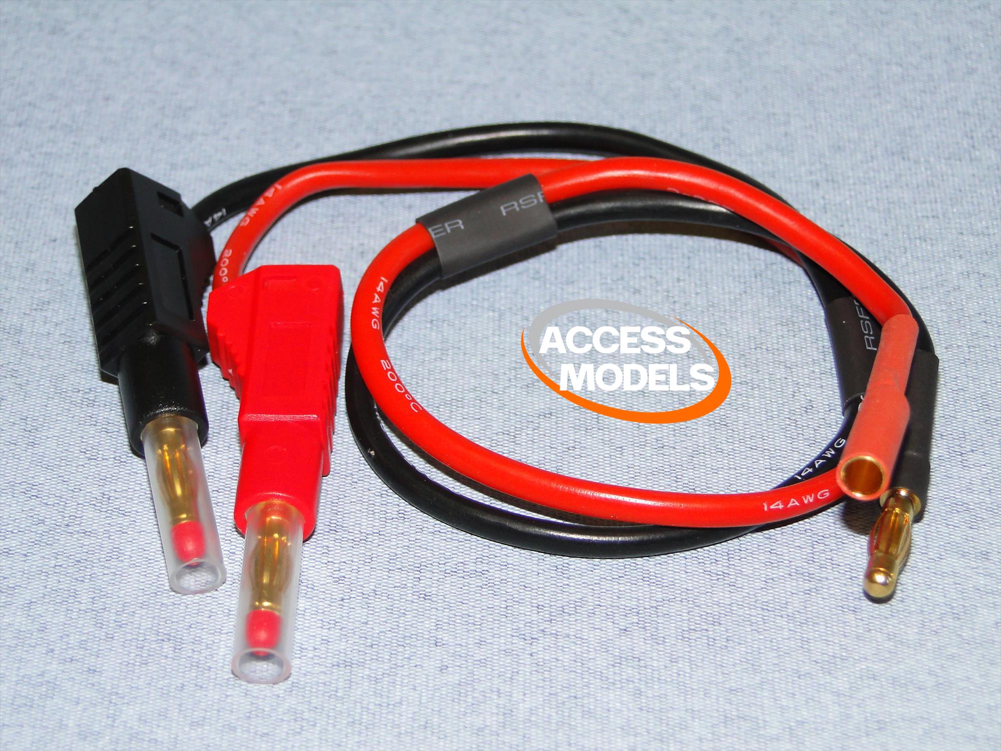 Logic Rc Charge Lead : 4Mm~4Mm (F+)(M-) O-Lgl-Clg4